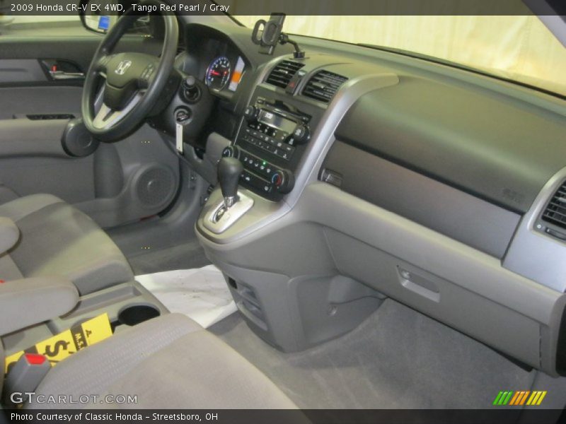 Tango Red Pearl / Gray 2009 Honda CR-V EX 4WD