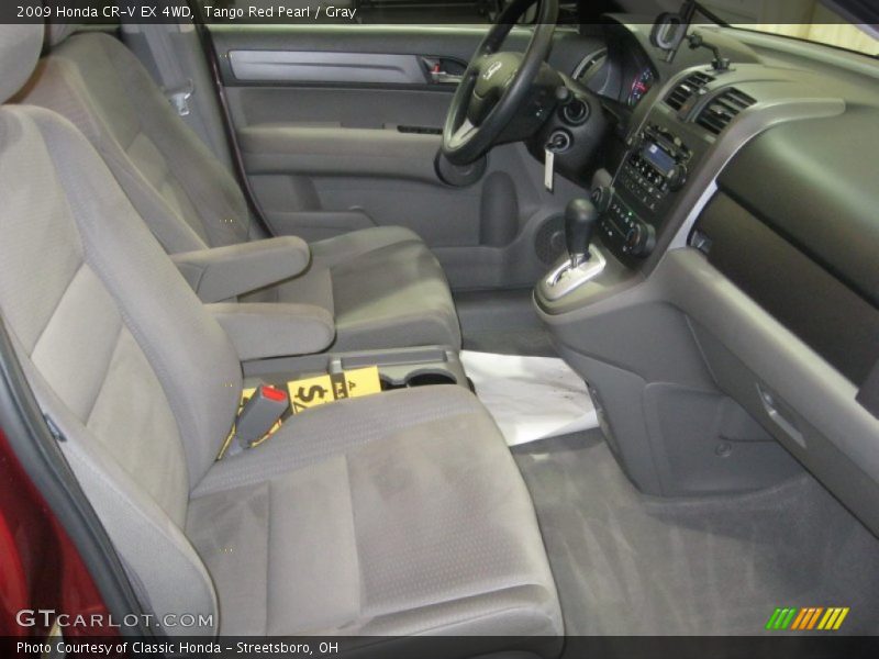 Tango Red Pearl / Gray 2009 Honda CR-V EX 4WD