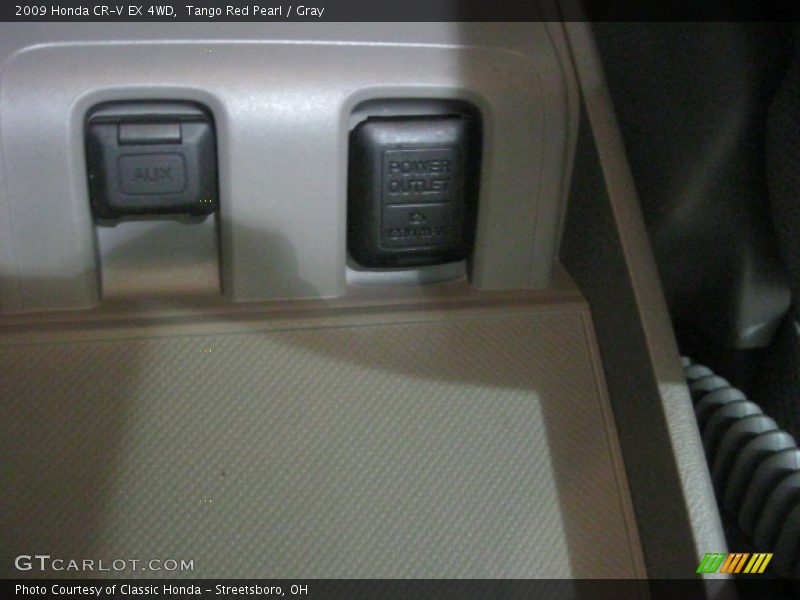Tango Red Pearl / Gray 2009 Honda CR-V EX 4WD