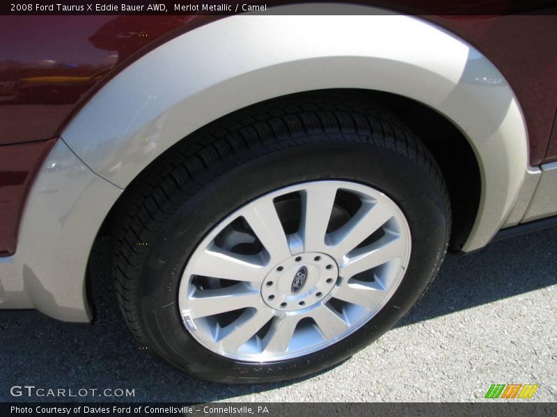 Merlot Metallic / Camel 2008 Ford Taurus X Eddie Bauer AWD