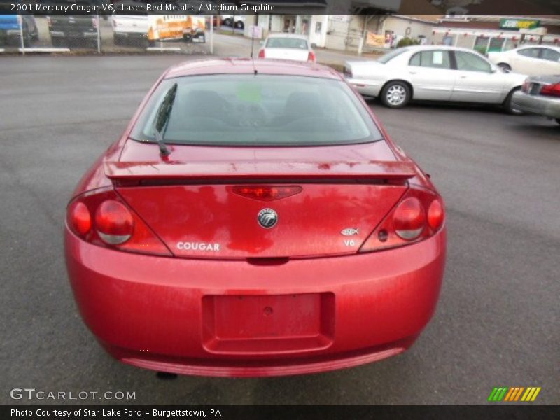 Laser Red Metallic / Medium Graphite 2001 Mercury Cougar V6