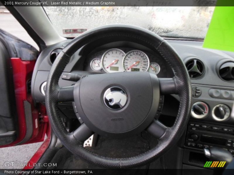 Laser Red Metallic / Medium Graphite 2001 Mercury Cougar V6