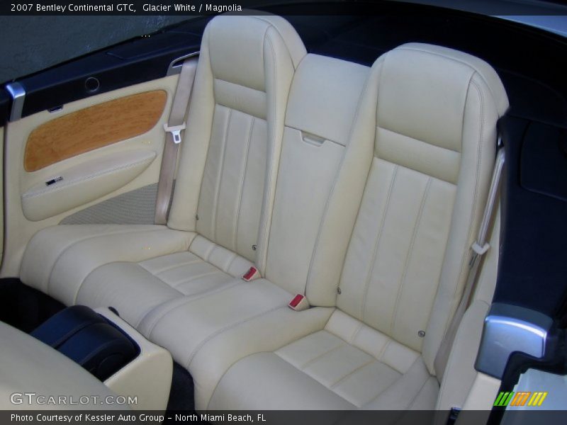 Rear Seat of 2007 Continental GTC 