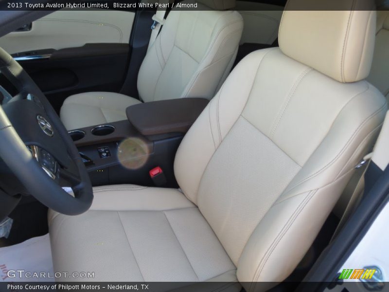 Front Seat of 2013 Avalon Hybrid Limited