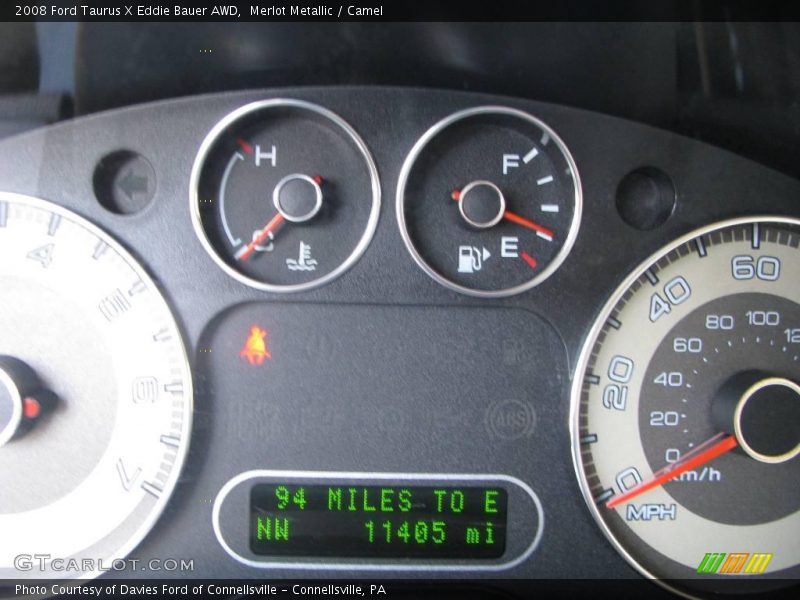 Merlot Metallic / Camel 2008 Ford Taurus X Eddie Bauer AWD