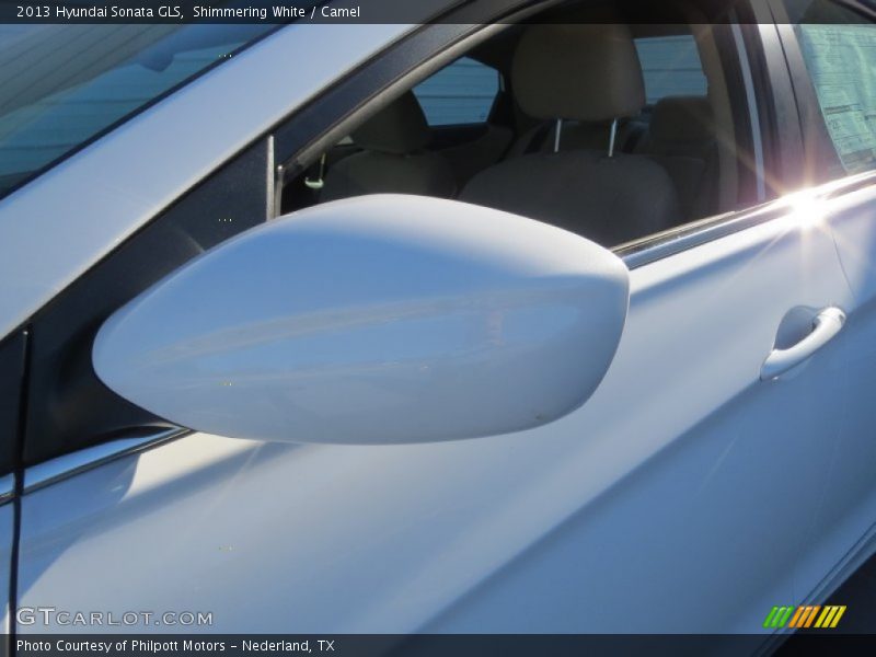 Shimmering White / Camel 2013 Hyundai Sonata GLS