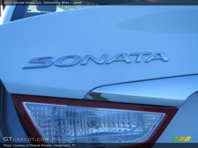 Shimmering White / Camel 2013 Hyundai Sonata GLS