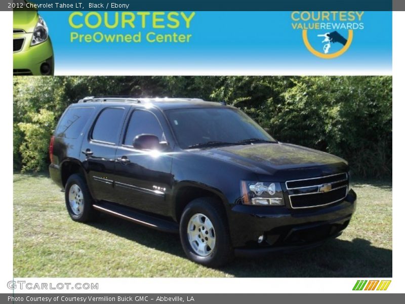Black / Ebony 2012 Chevrolet Tahoe LT