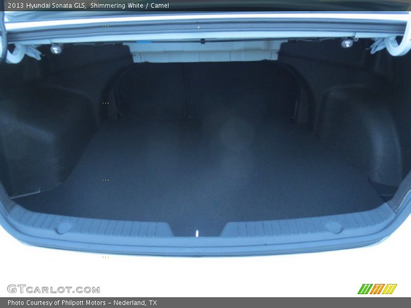 Shimmering White / Camel 2013 Hyundai Sonata GLS