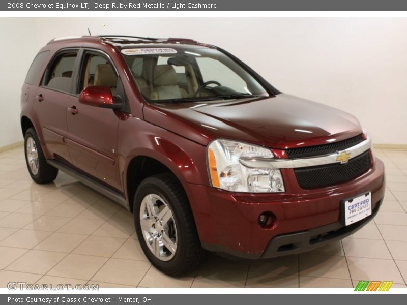 Deep Ruby Red Metallic / Light Cashmere 2008 Chevrolet Equinox LT