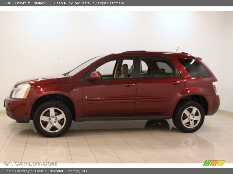Deep Ruby Red Metallic / Light Cashmere 2008 Chevrolet Equinox LT
