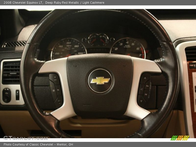 Deep Ruby Red Metallic / Light Cashmere 2008 Chevrolet Equinox LT