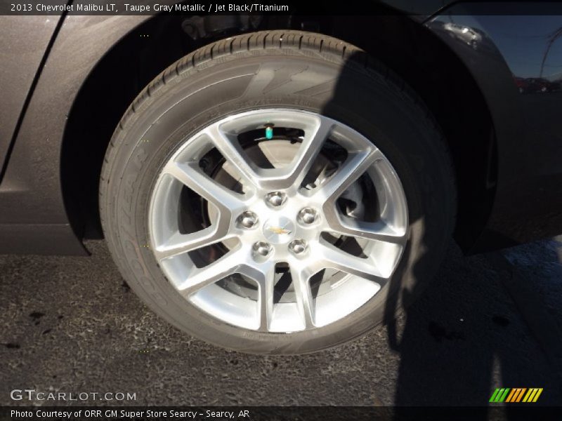 Taupe Gray Metallic / Jet Black/Titanium 2013 Chevrolet Malibu LT