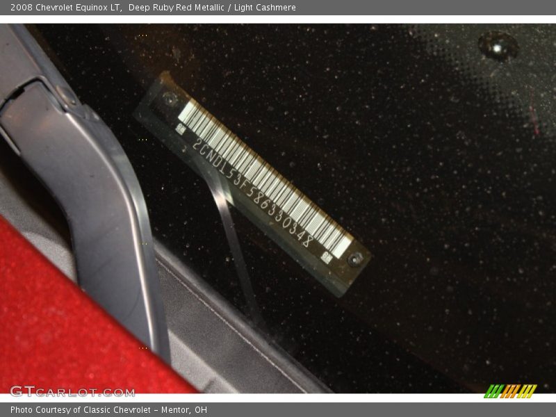 Deep Ruby Red Metallic / Light Cashmere 2008 Chevrolet Equinox LT