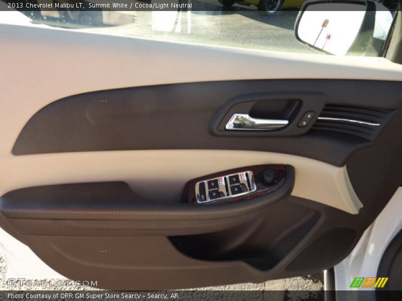 Summit White / Cocoa/Light Neutral 2013 Chevrolet Malibu LT