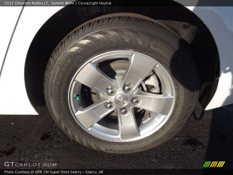 Summit White / Cocoa/Light Neutral 2013 Chevrolet Malibu LT
