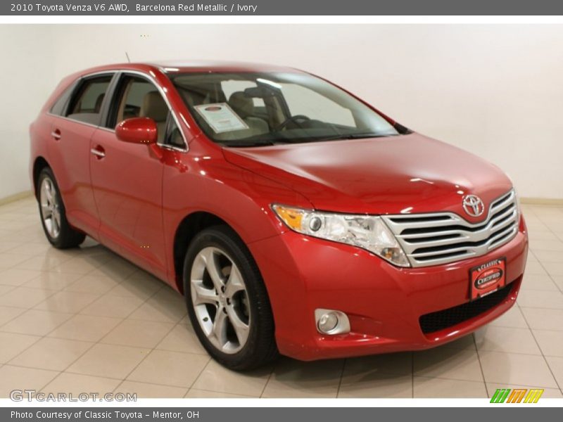 Barcelona Red Metallic / Ivory 2010 Toyota Venza V6 AWD