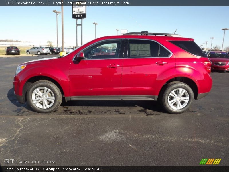 Crystal Red Tintcoat / Light Titanium/Jet Black 2013 Chevrolet Equinox LT
