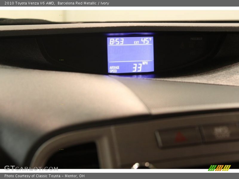 Barcelona Red Metallic / Ivory 2010 Toyota Venza V6 AWD