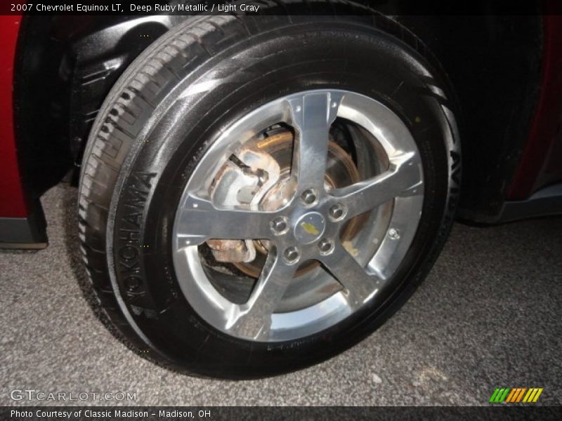 Deep Ruby Metallic / Light Gray 2007 Chevrolet Equinox LT