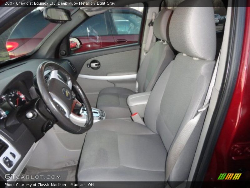 Deep Ruby Metallic / Light Gray 2007 Chevrolet Equinox LT