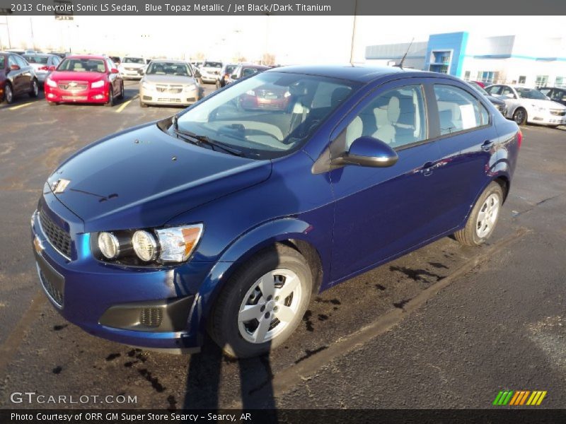 Blue Topaz Metallic / Jet Black/Dark Titanium 2013 Chevrolet Sonic LS Sedan