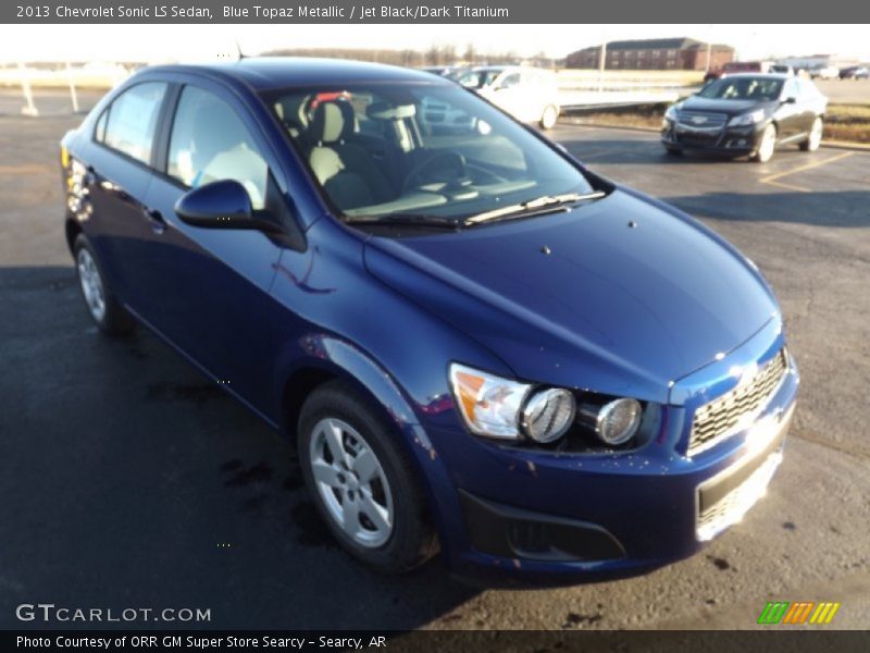Blue Topaz Metallic / Jet Black/Dark Titanium 2013 Chevrolet Sonic LS Sedan