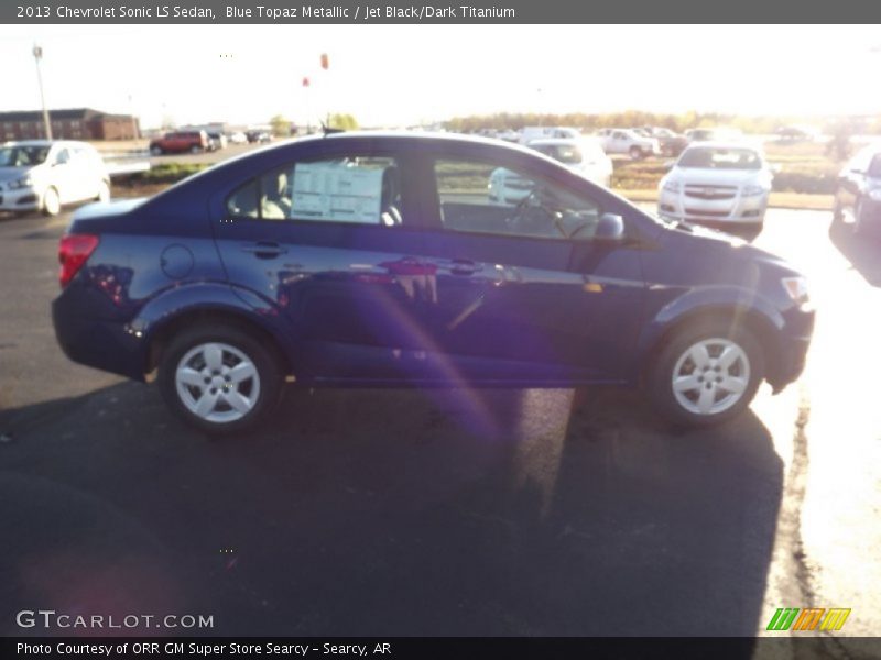 Blue Topaz Metallic / Jet Black/Dark Titanium 2013 Chevrolet Sonic LS Sedan