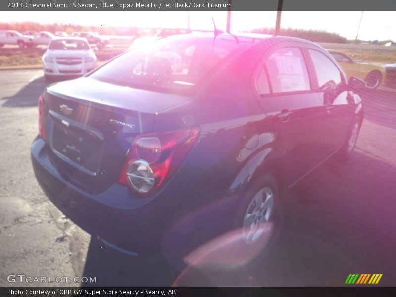 Blue Topaz Metallic / Jet Black/Dark Titanium 2013 Chevrolet Sonic LS Sedan