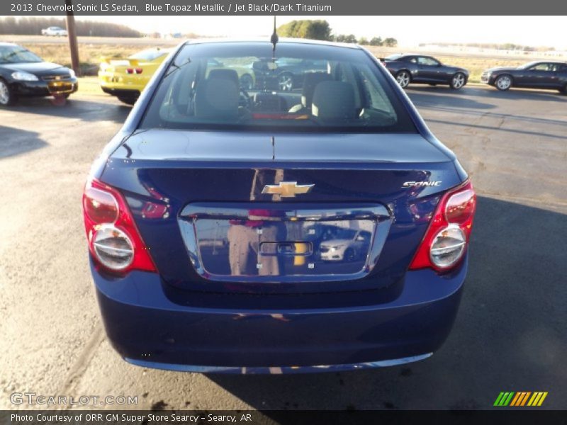 Blue Topaz Metallic / Jet Black/Dark Titanium 2013 Chevrolet Sonic LS Sedan