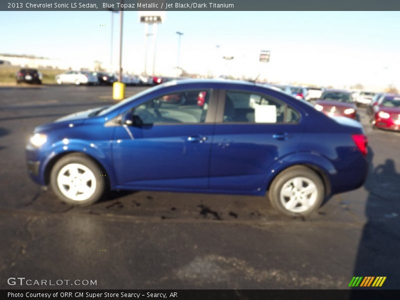 Blue Topaz Metallic / Jet Black/Dark Titanium 2013 Chevrolet Sonic LS Sedan