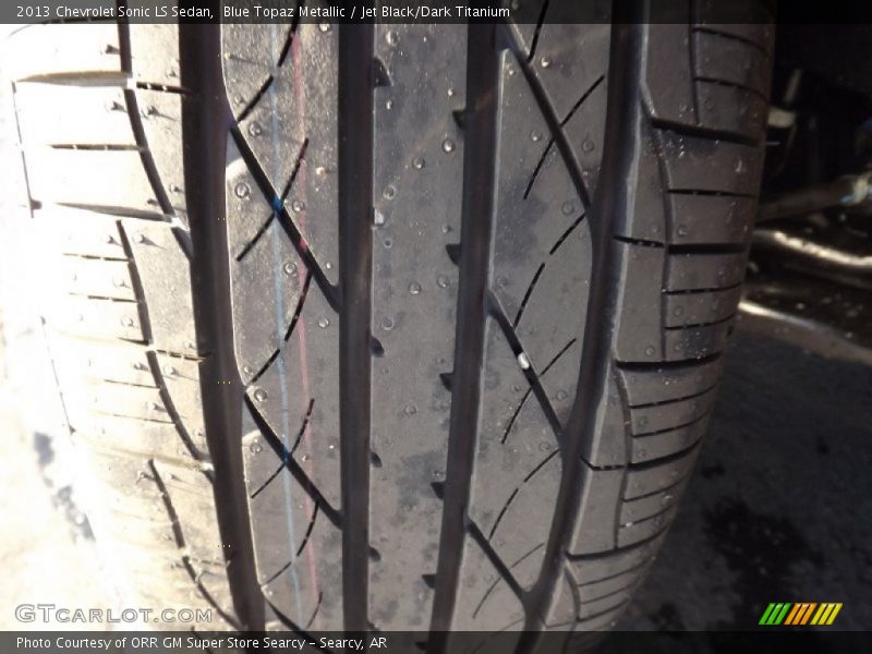 Blue Topaz Metallic / Jet Black/Dark Titanium 2013 Chevrolet Sonic LS Sedan