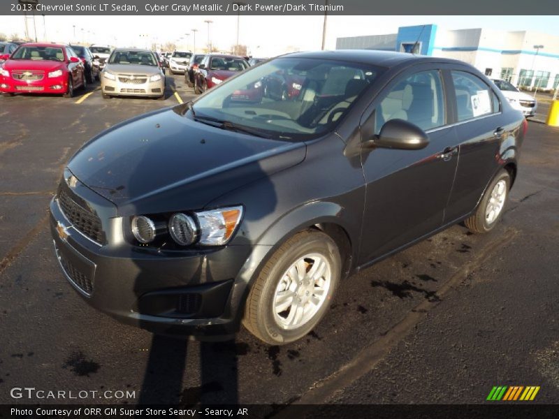 Cyber Gray Metallic / Dark Pewter/Dark Titanium 2013 Chevrolet Sonic LT Sedan