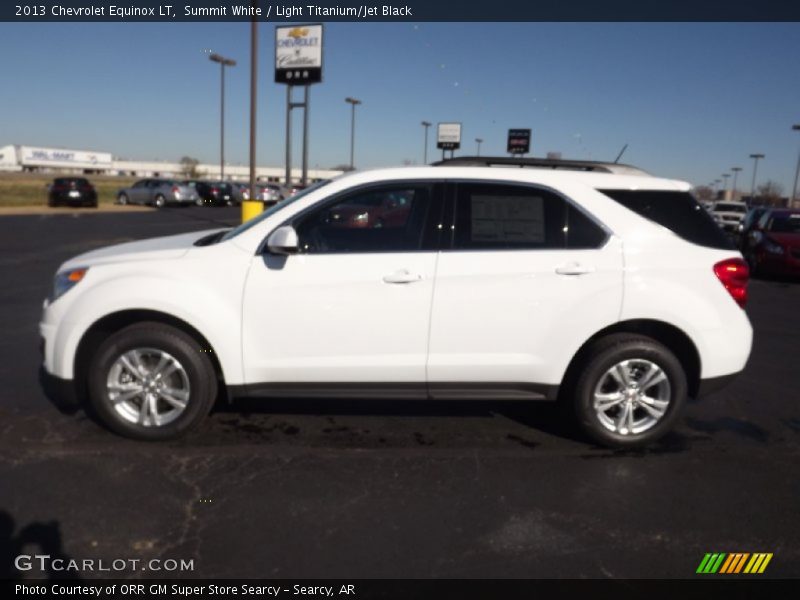 Summit White / Light Titanium/Jet Black 2013 Chevrolet Equinox LT