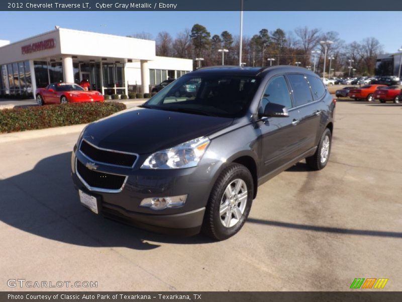Cyber Gray Metallic / Ebony 2012 Chevrolet Traverse LT