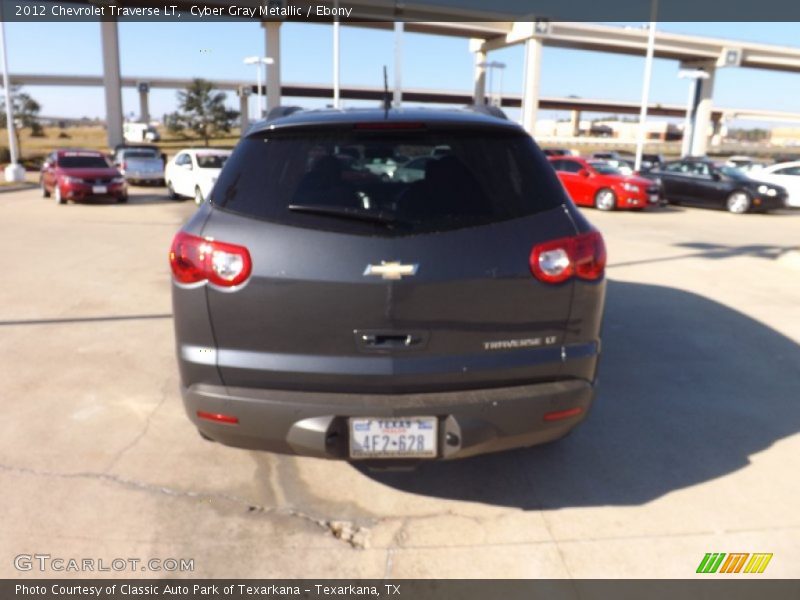 Cyber Gray Metallic / Ebony 2012 Chevrolet Traverse LT