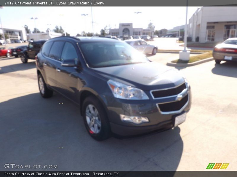 Cyber Gray Metallic / Ebony 2012 Chevrolet Traverse LT