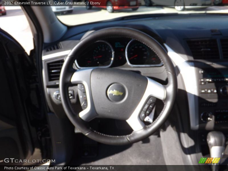 Cyber Gray Metallic / Ebony 2012 Chevrolet Traverse LT