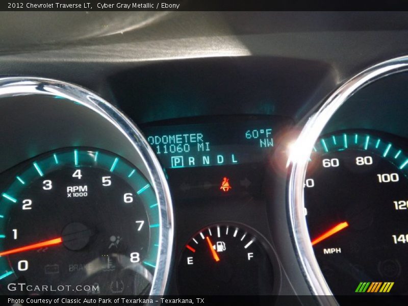 Cyber Gray Metallic / Ebony 2012 Chevrolet Traverse LT