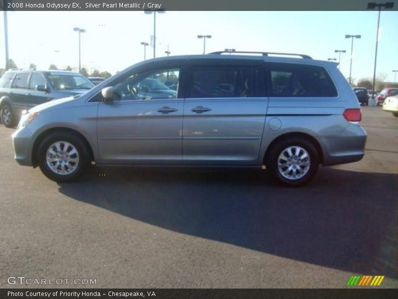 Silver Pearl Metallic / Gray 2008 Honda Odyssey EX