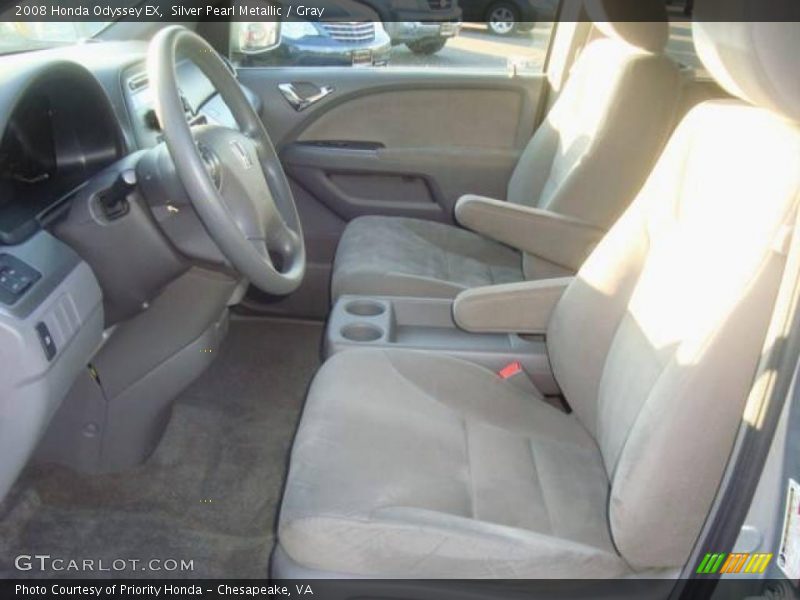 Silver Pearl Metallic / Gray 2008 Honda Odyssey EX