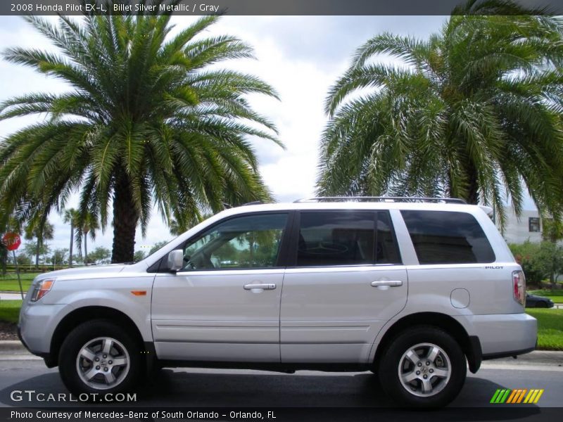 Billet Silver Metallic / Gray 2008 Honda Pilot EX-L