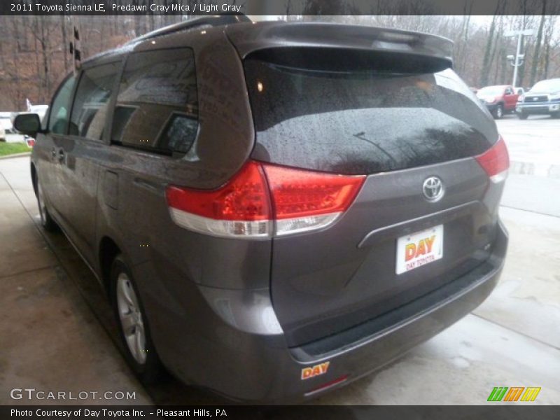 Predawn Gray Mica / Light Gray 2011 Toyota Sienna LE