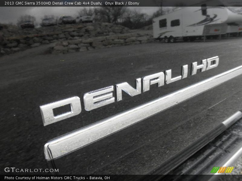 Onyx Black / Ebony 2013 GMC Sierra 3500HD Denali Crew Cab 4x4 Dually