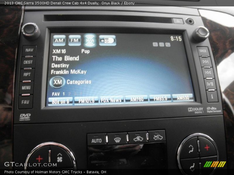 Controls of 2013 Sierra 3500HD Denali Crew Cab 4x4 Dually