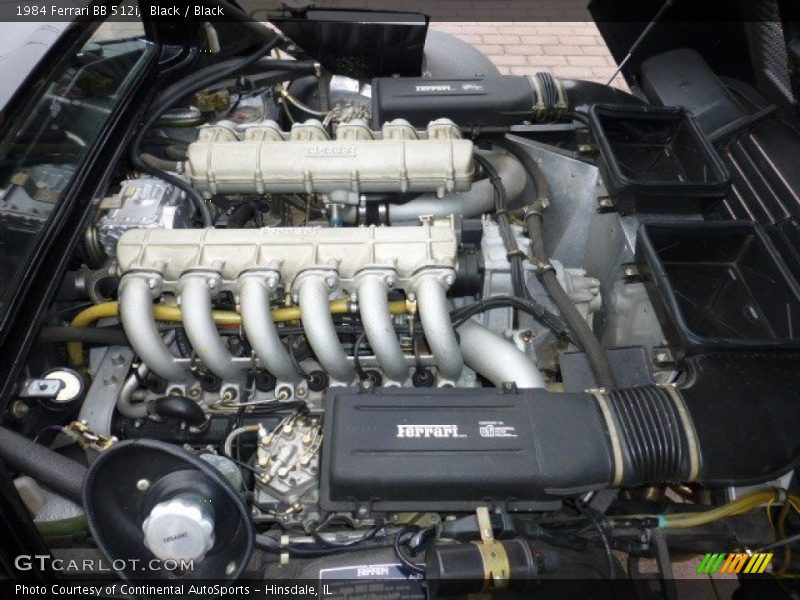  1984 BB 512i  Engine - 5.0 Liter DOHC 24-Valve Flat 12 Cylinder