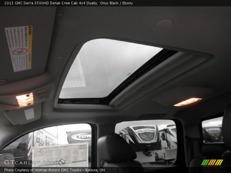 Onyx Black / Ebony 2013 GMC Sierra 3500HD Denali Crew Cab 4x4 Dually