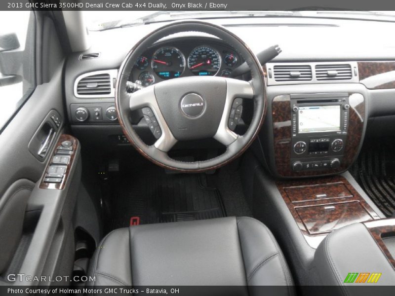 Dashboard of 2013 Sierra 3500HD Denali Crew Cab 4x4 Dually