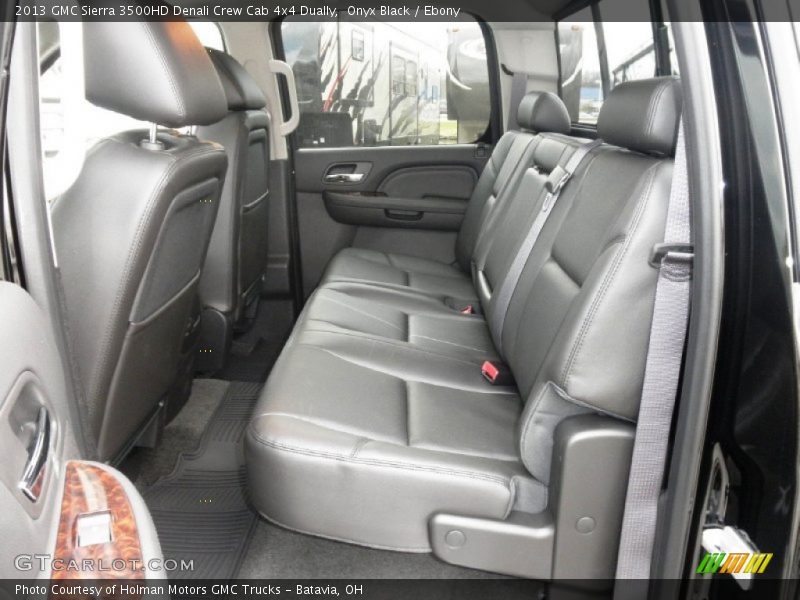 Rear Seat of 2013 Sierra 3500HD Denali Crew Cab 4x4 Dually