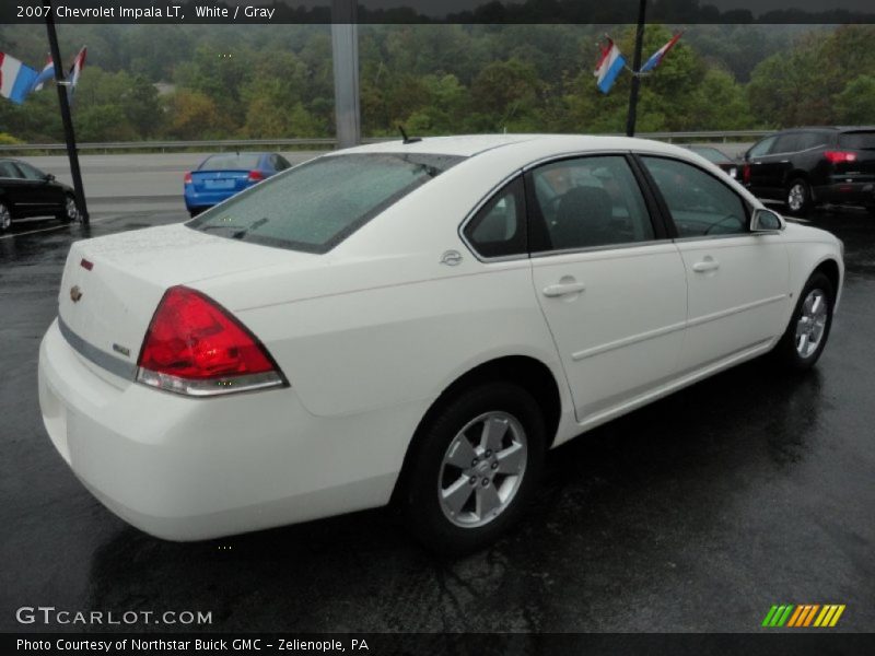 White / Gray 2007 Chevrolet Impala LT